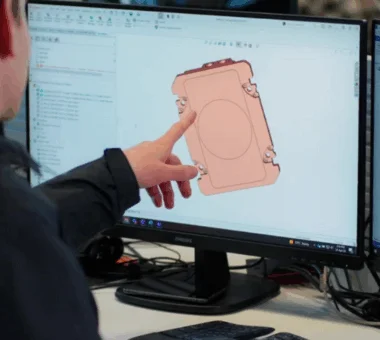 Engineering team designing advanced thermal management solutions and coldplates for AI data centers using simulation.