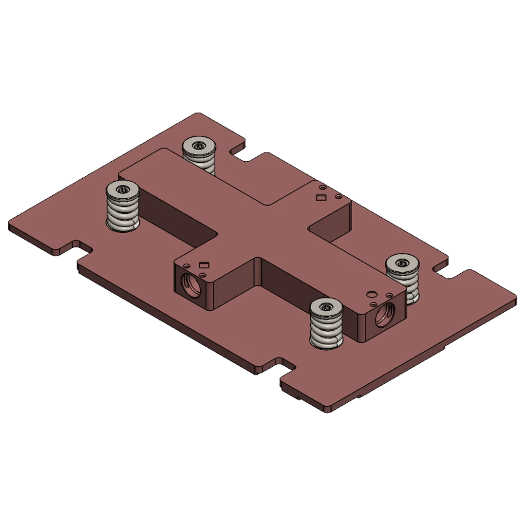 Direct liquid cooling coldplate designed for AMD MI300A APU package