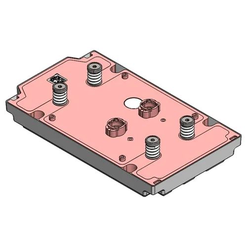 Direct liquid cooling coldplate assembly designed for AMD MI355 GPU
